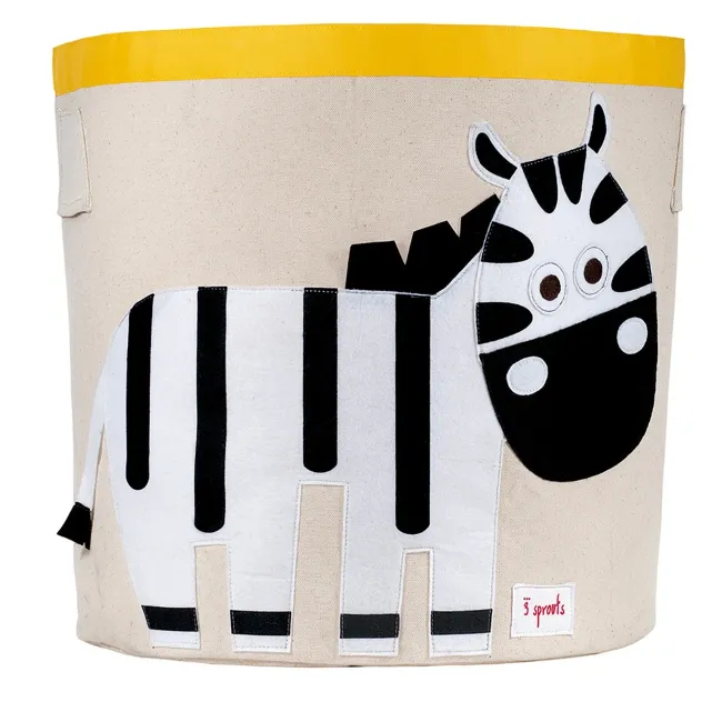 3 sprouts storage bin - zebra