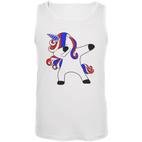 4th of July Dabbing Unicorn Americorn Mens Tank Top