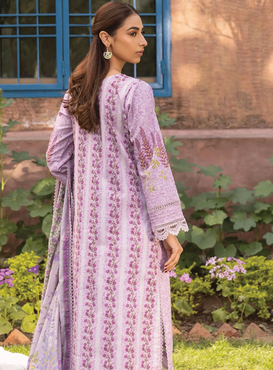 Aabyaan Embroidered Lawn Unstitched 3 Piece Suit - ABY23PL AP-01 ZORA