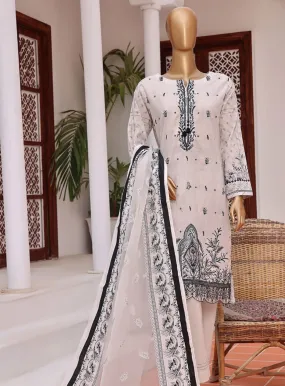 Aashkaar By HZ Textile Embroidered Lawn 3 Piece Stitched Suit - HZ24A D-404