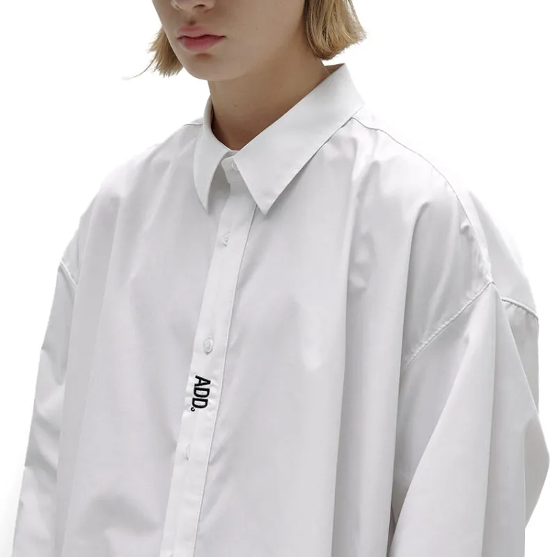 ADD Folded Placket Shirt White