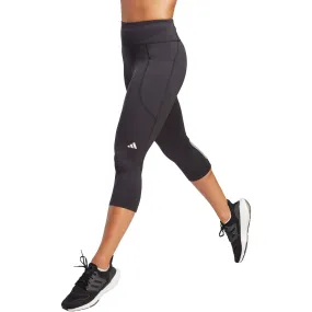 adidas DailyRun Womens 3/4 Capri Running Tights - Black