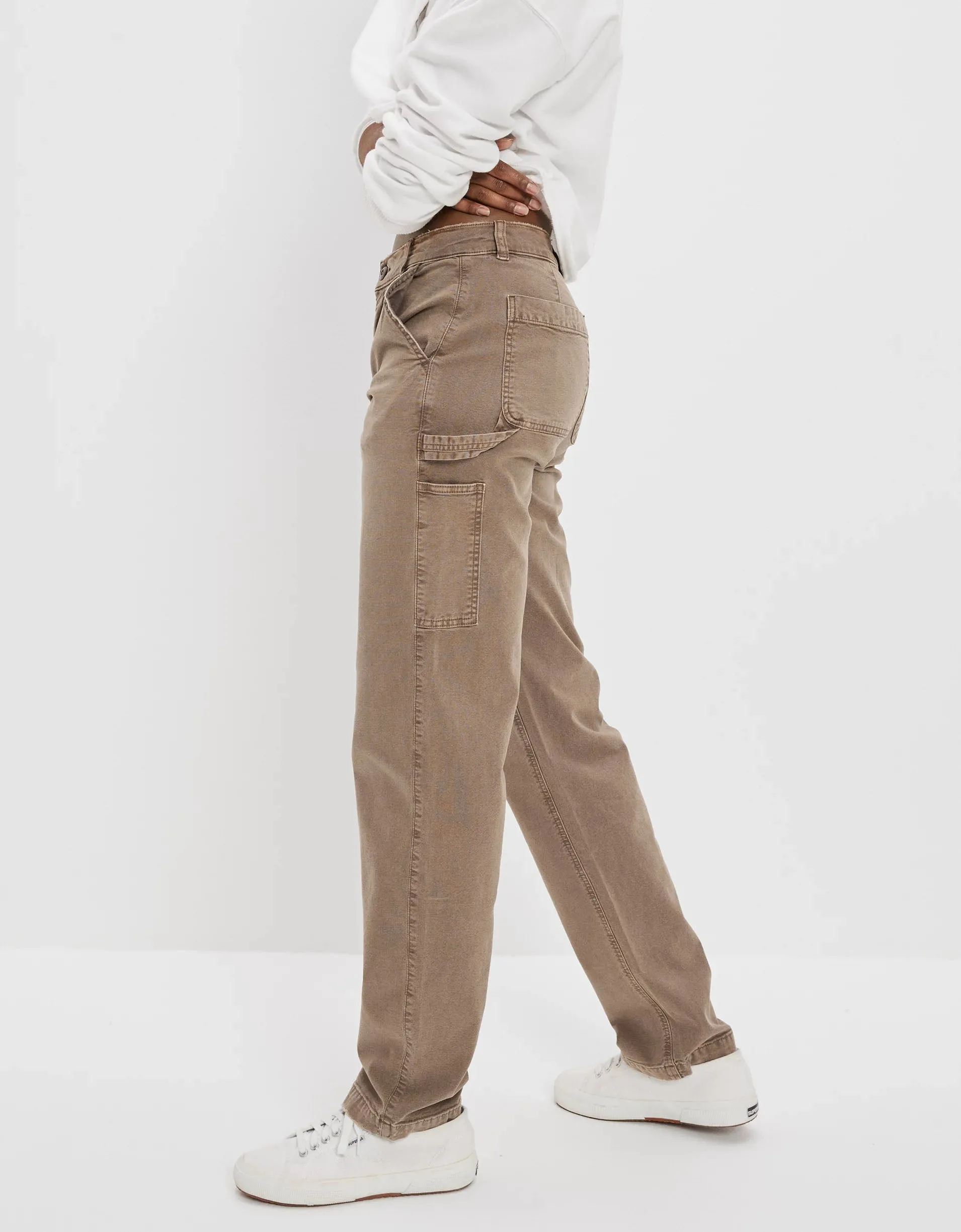 AE Stretch High-Waisted Straight Leg Carpenter Pant