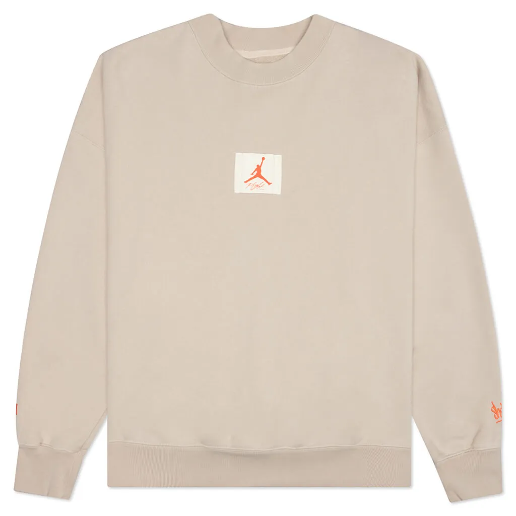 Air Jordan x Shelflife - Rattan/Total Orange Crewneck