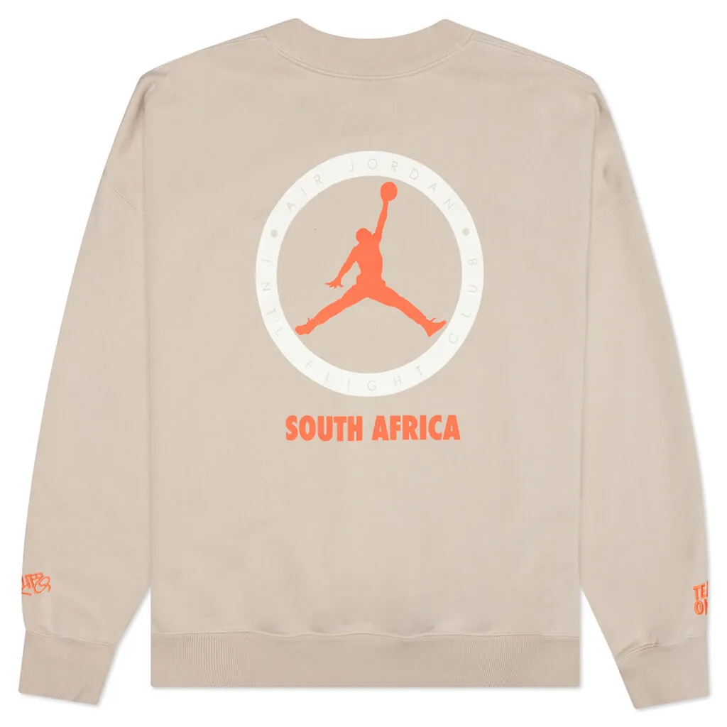 Air Jordan x Shelflife - Rattan/Total Orange Crewneck