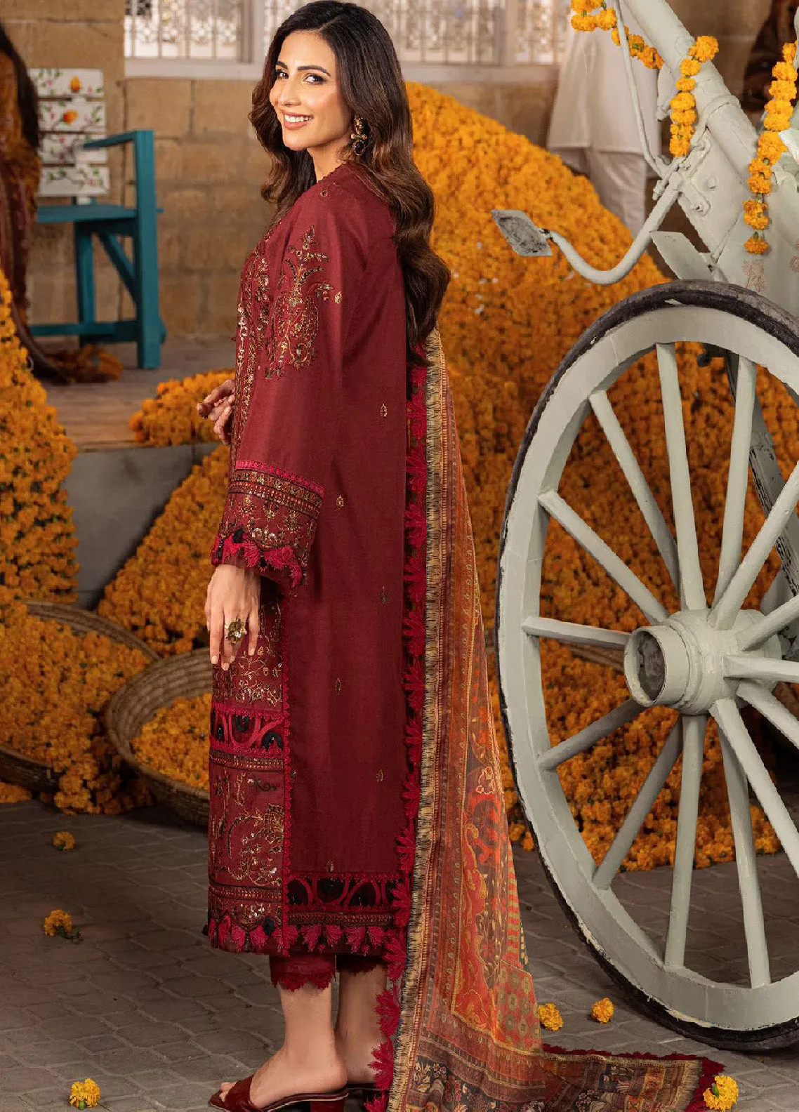 Aira By Asim Jofa Embroidered Jacquard Unstitched 3 Piece Suit - AJ24AP AJAR-29