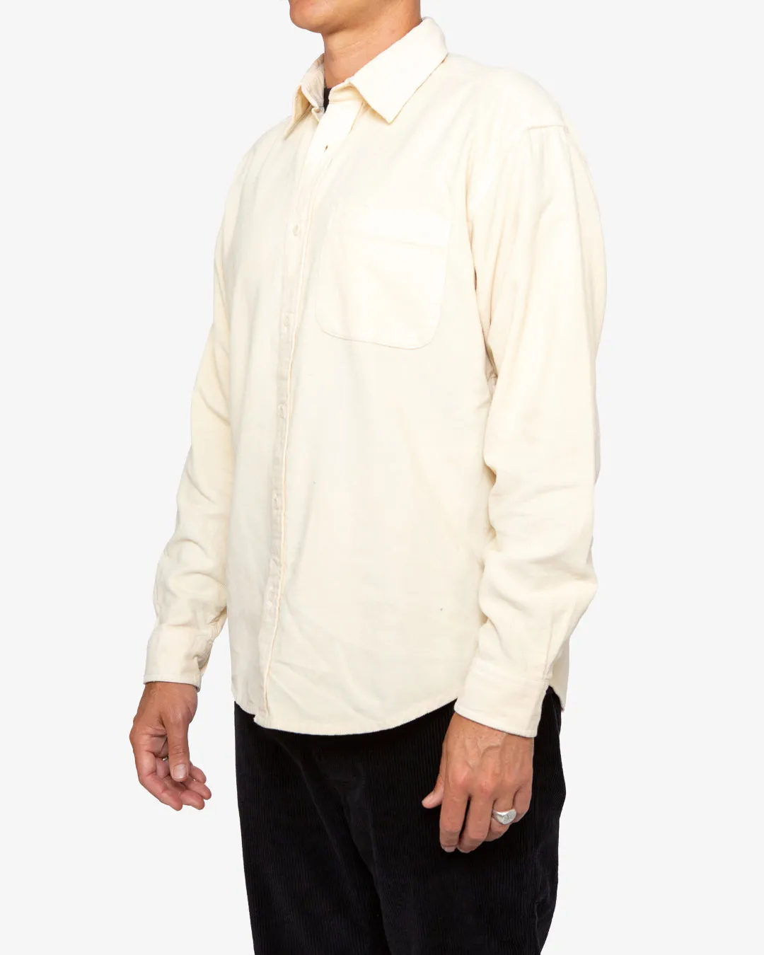 Allan Cord Shirt - Dirty White