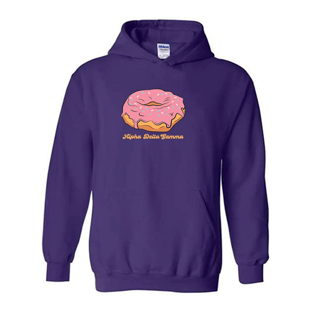 Alpha Delta Gamma Donut City Hooded Sweatshirt