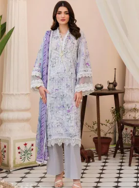 Amal By Motifz Digital Embroidered Lawn 3 Piece Unstitched Suit MT24A 4628-IZMIT