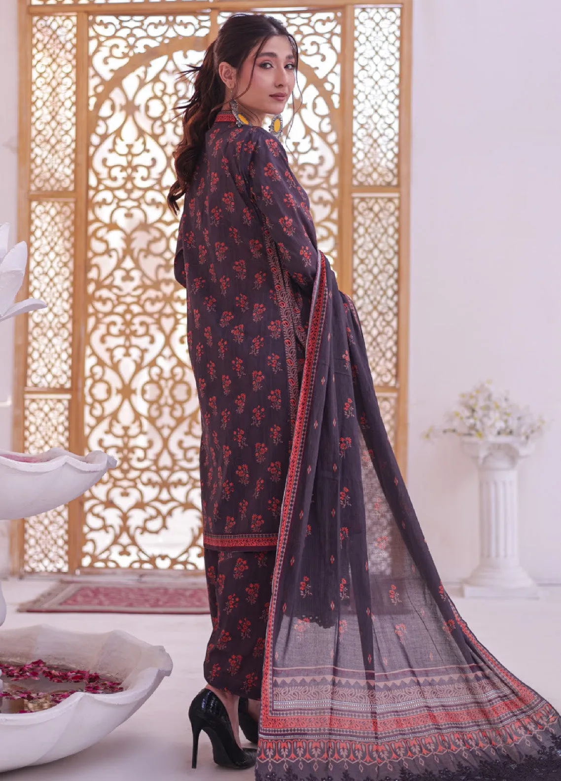 Andaaz By MTF Digital Printed Lawn 3 Piece Unstitched Suit MTF24ADPL-01