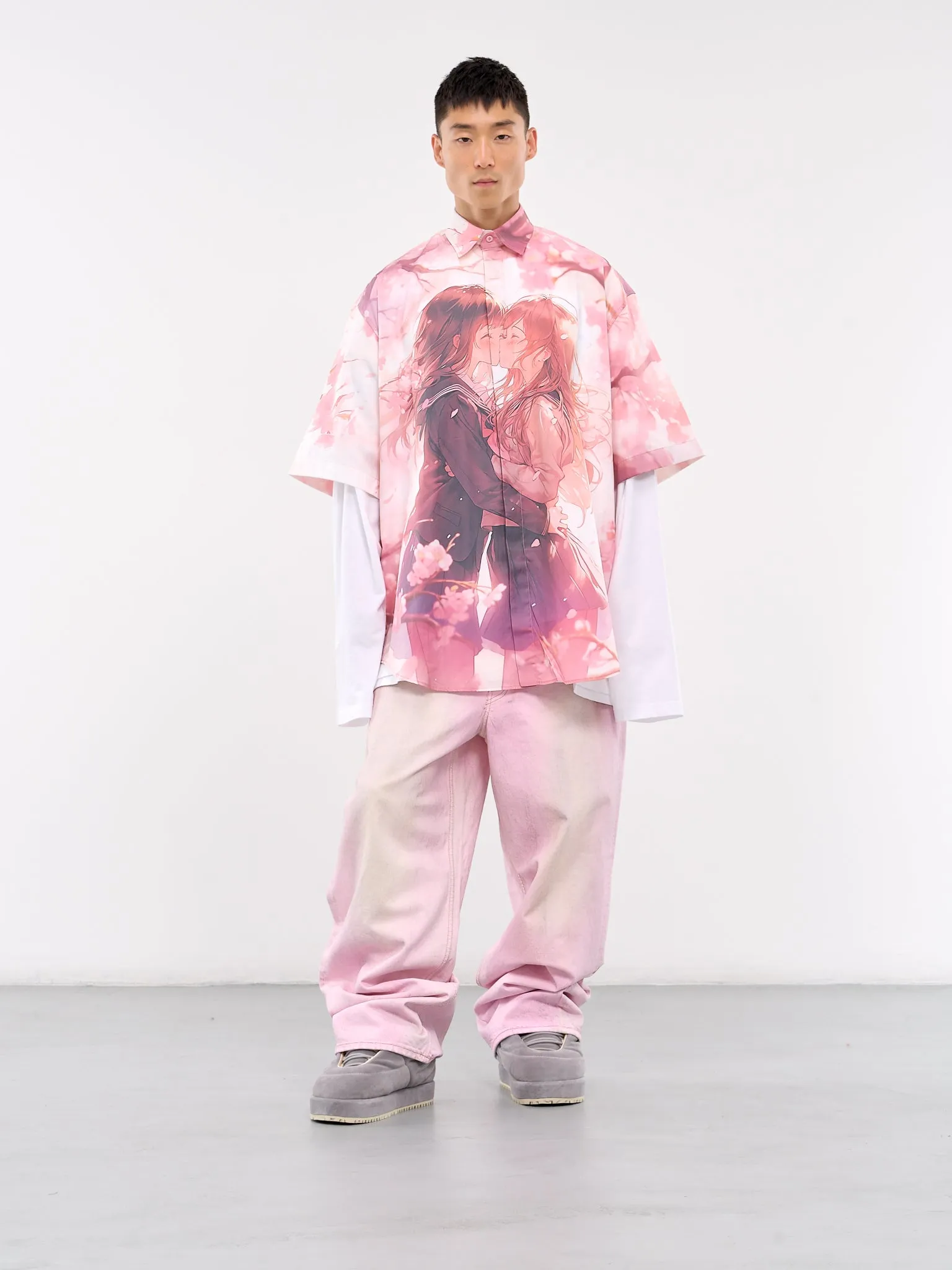 Anime Short Sleeve Shirt (UA65SH250P-PINK)