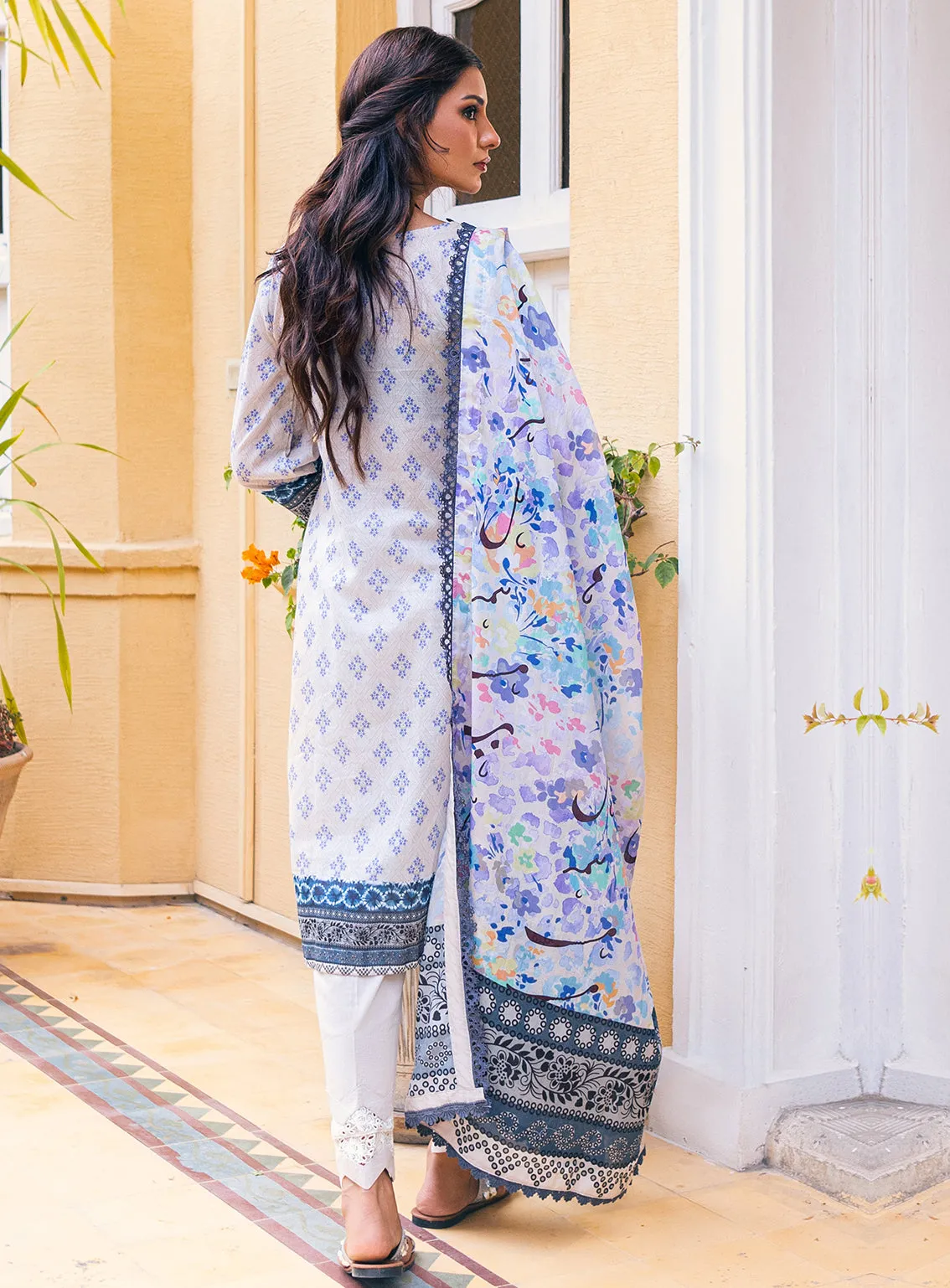 Ankahi by Al Zohaib Printed Cambric Unstitched 3 Piece Suit - 04