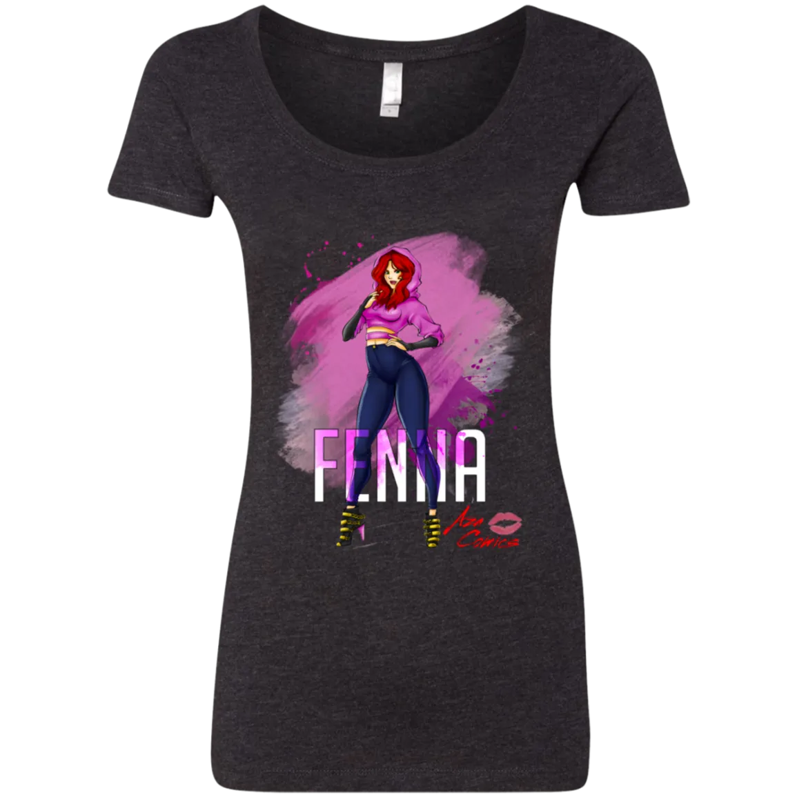 Aza Comics Fenna Ladies Scoop-Neck Tee