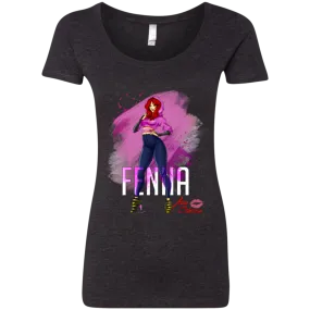 Aza Comics Fenna Ladies Scoop-Neck Tee