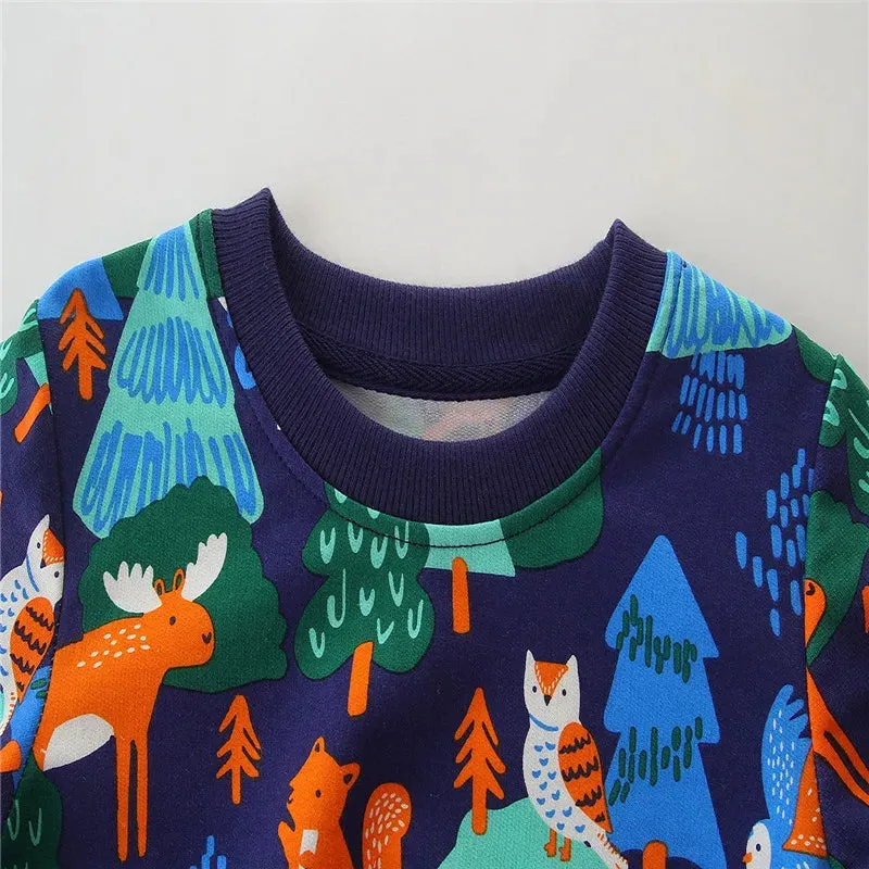 Baby Boy Deer Forest Animal Sweaters