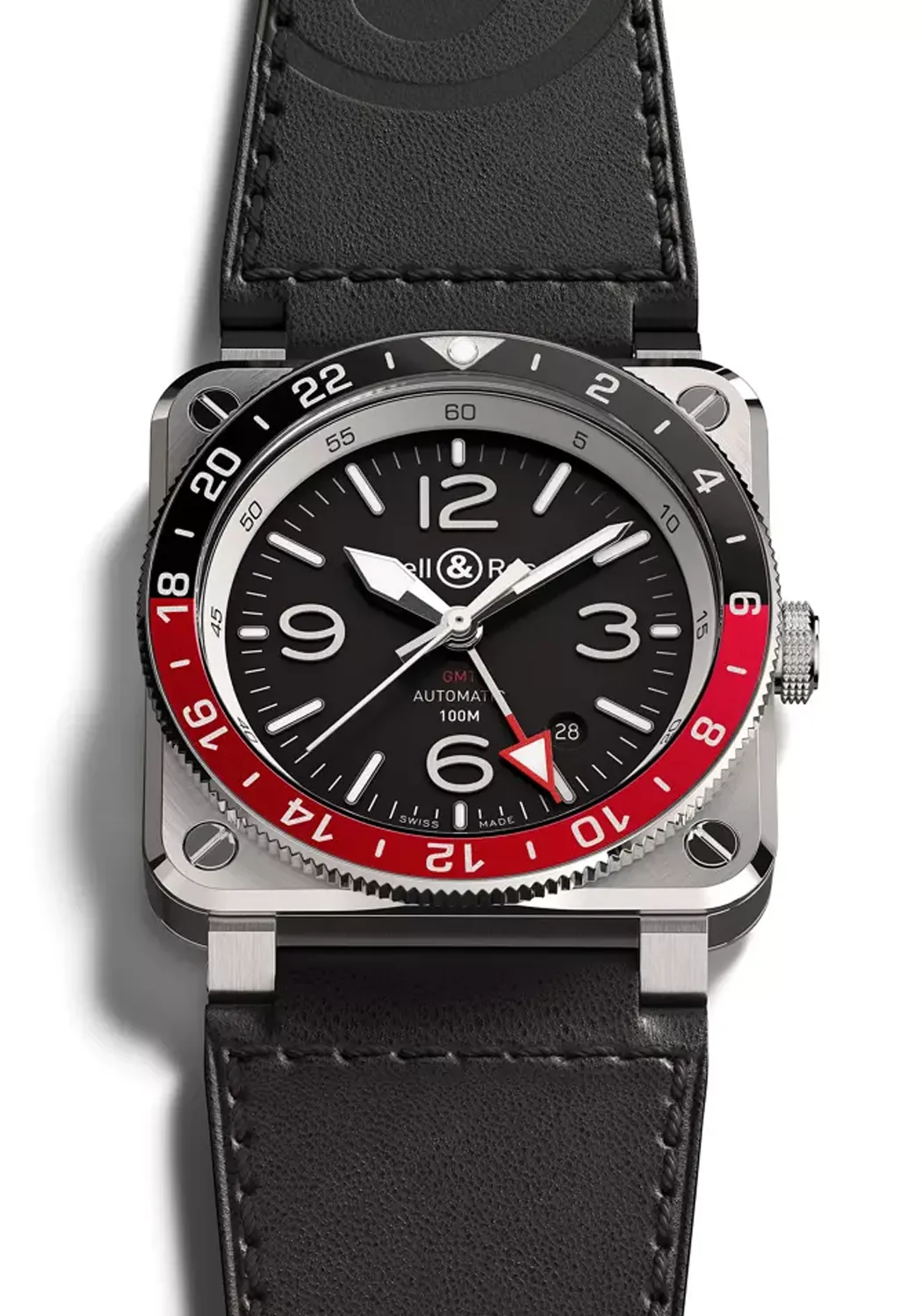 Bell & Ross BR 03-93 GMT Black & Red | Strap