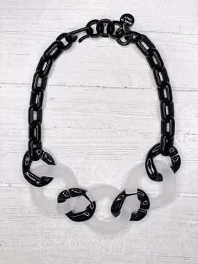 Black   Ice Link Necklace