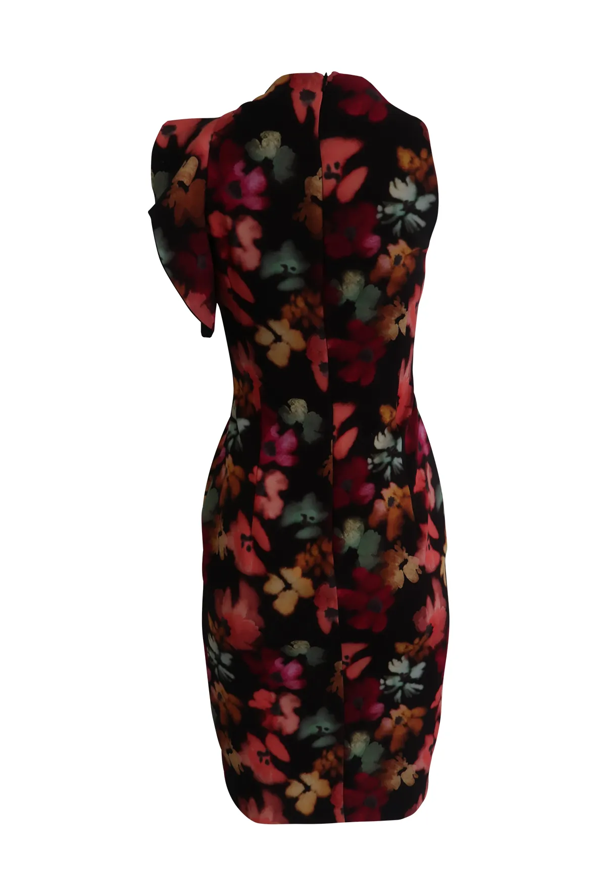 Black Multi-Colour Floral Dress