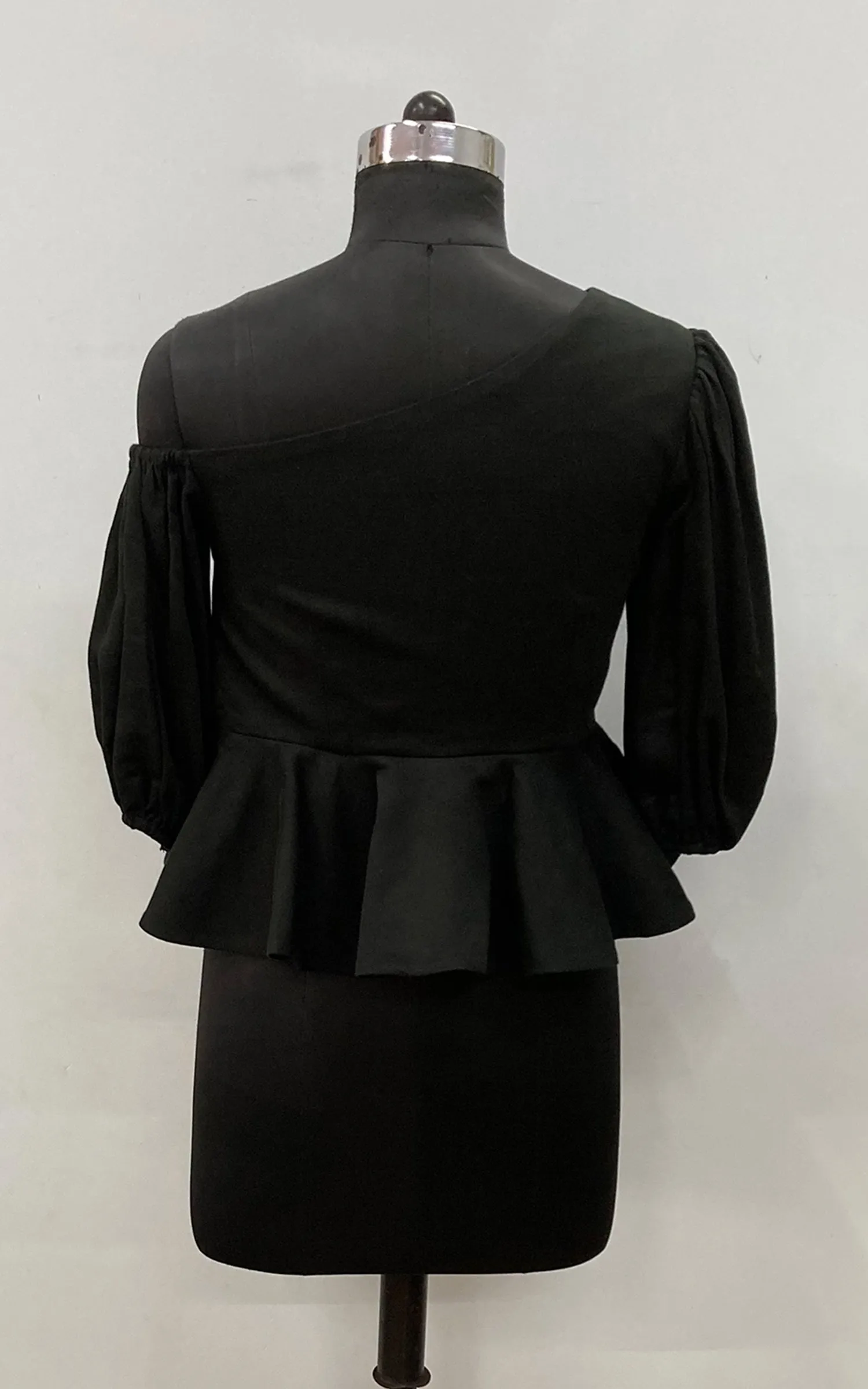 Black Peplum Top