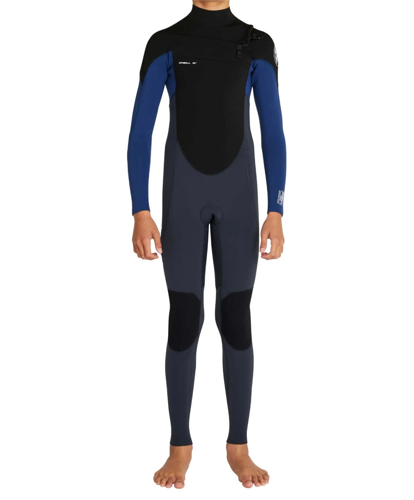 Boy's Defender 4/3mm Steamer Chest Zip Wetsuit - Gunmetal