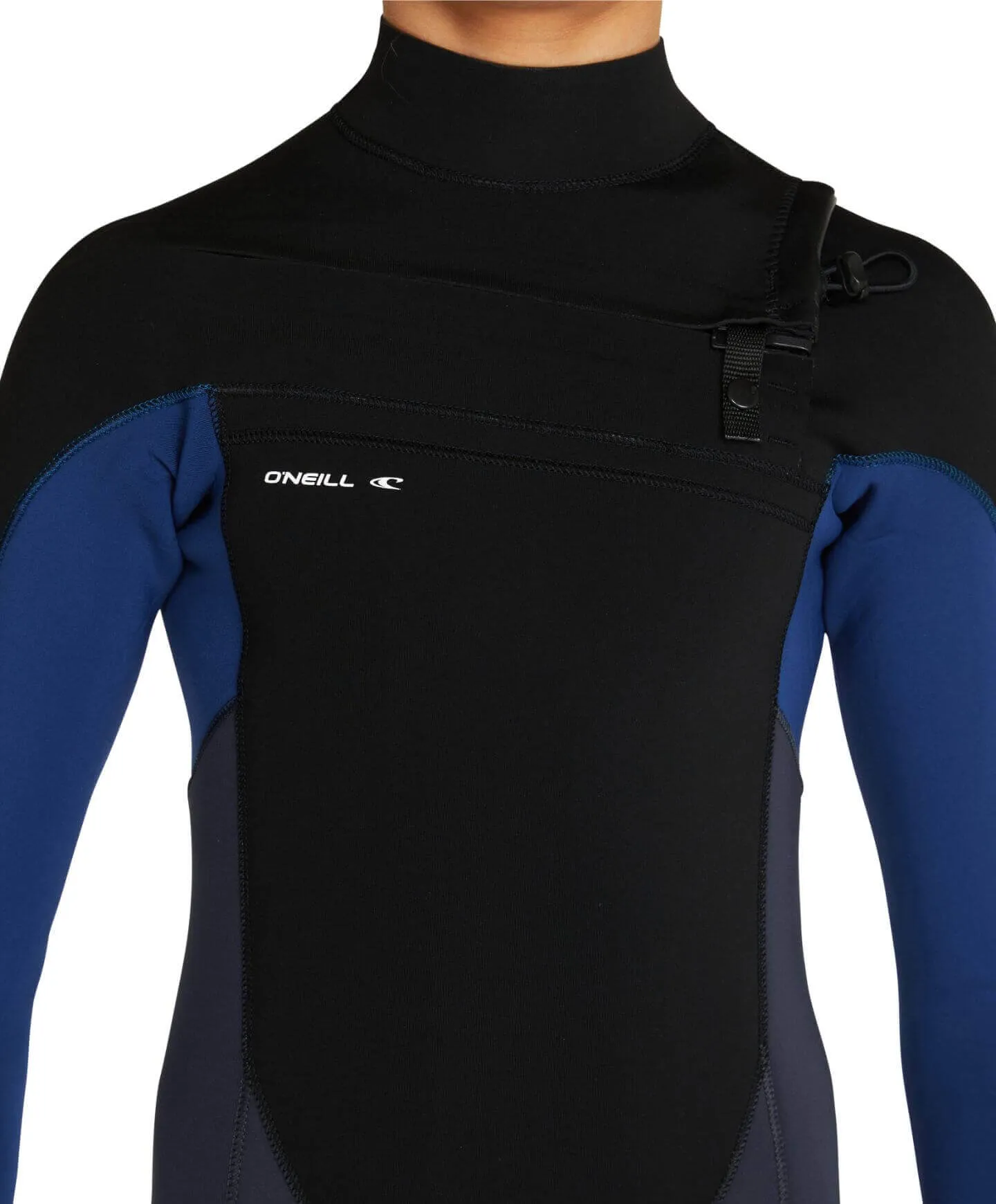 Boy's Defender 4/3mm Steamer Chest Zip Wetsuit - Gunmetal