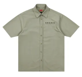 Bronze 56k Ripstop Button Up Shirt - Grey