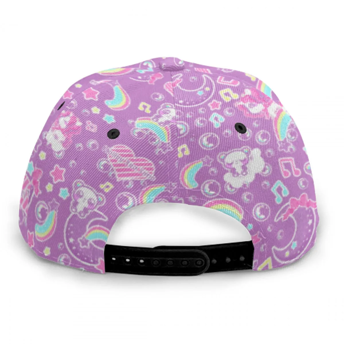 Bubbly Dreams Purple Baseball Cap With Flat Brim