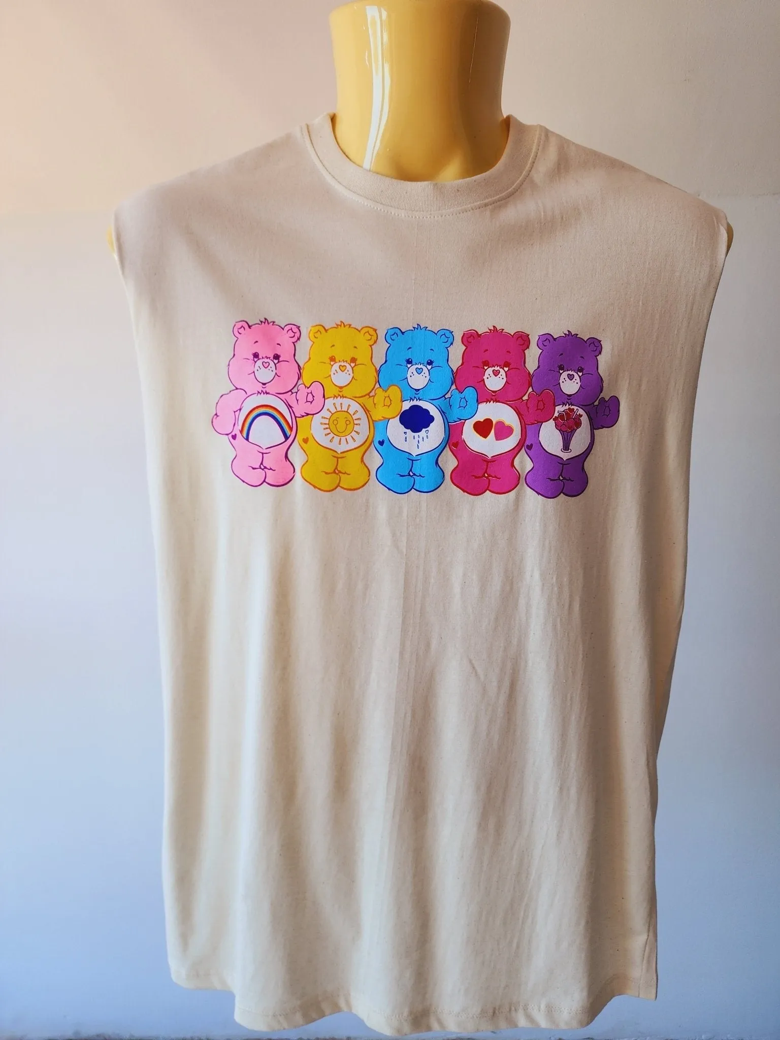 Care bear off white Cut-Off Tee