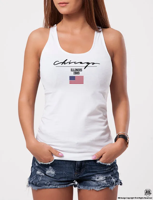 Chicago Illinois Fashion Graphic Women's T-shirt WD361