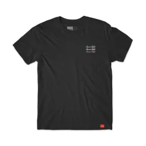 Chocolate Triple Stack Tee - Black