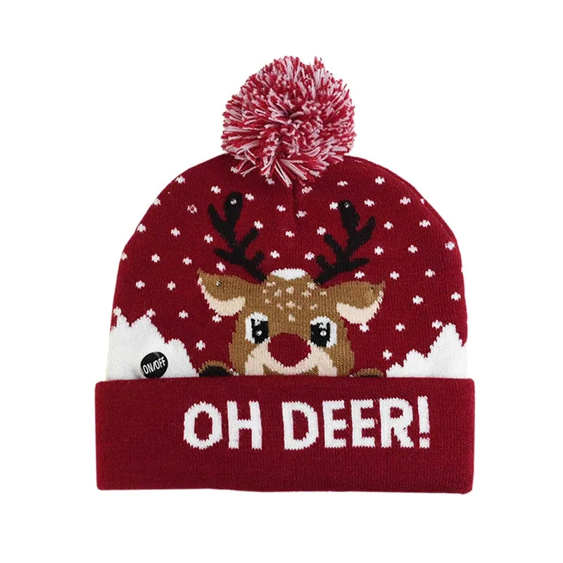 Christmas Light-Up Holiday Beanie [Adults/Kids]