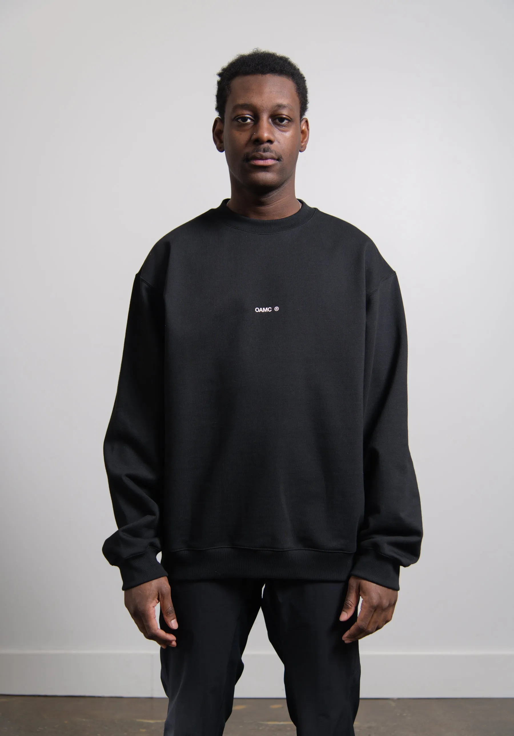 Collage Crewneck Sweater Black