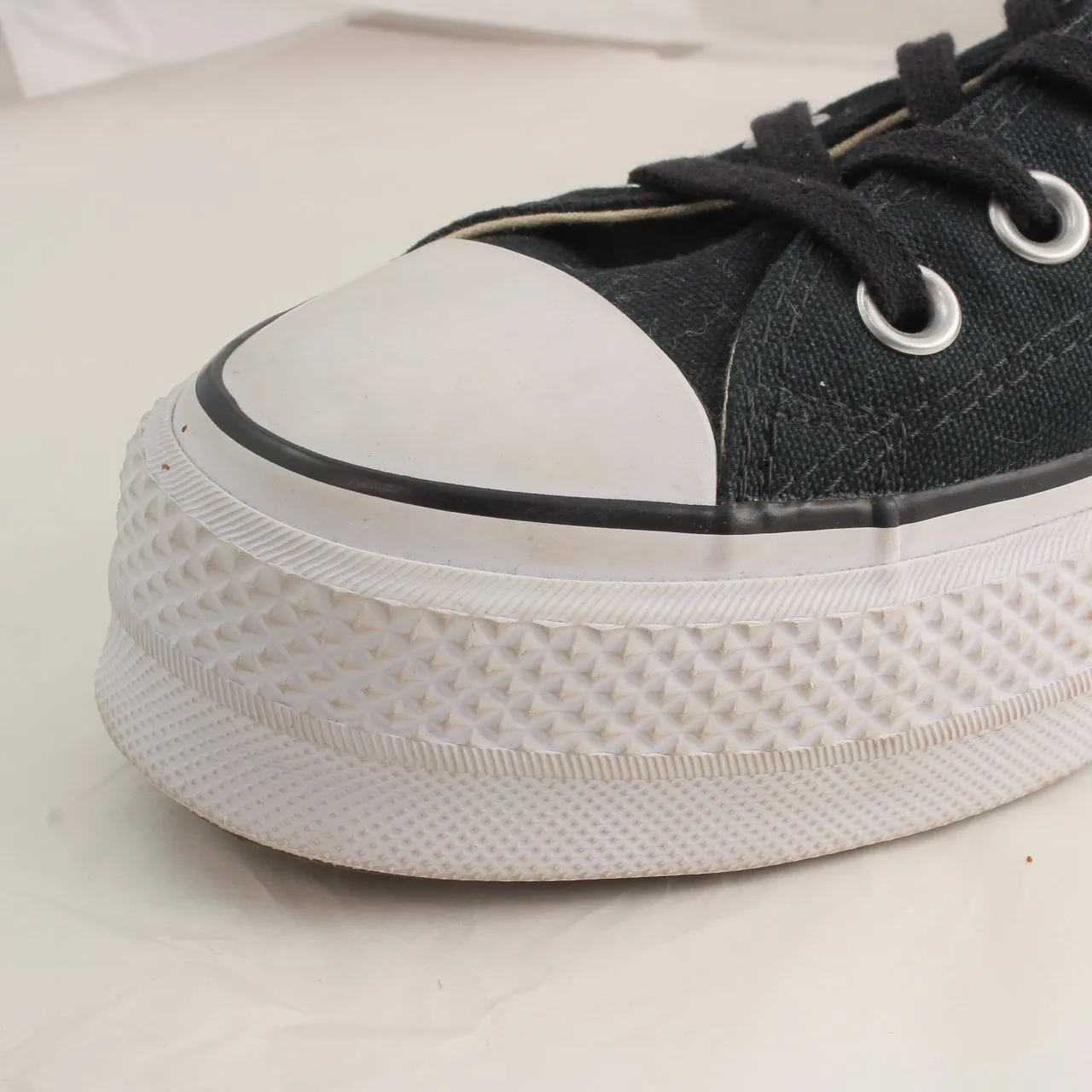 Converse All Star Low Platform Black Garnet White Trainers