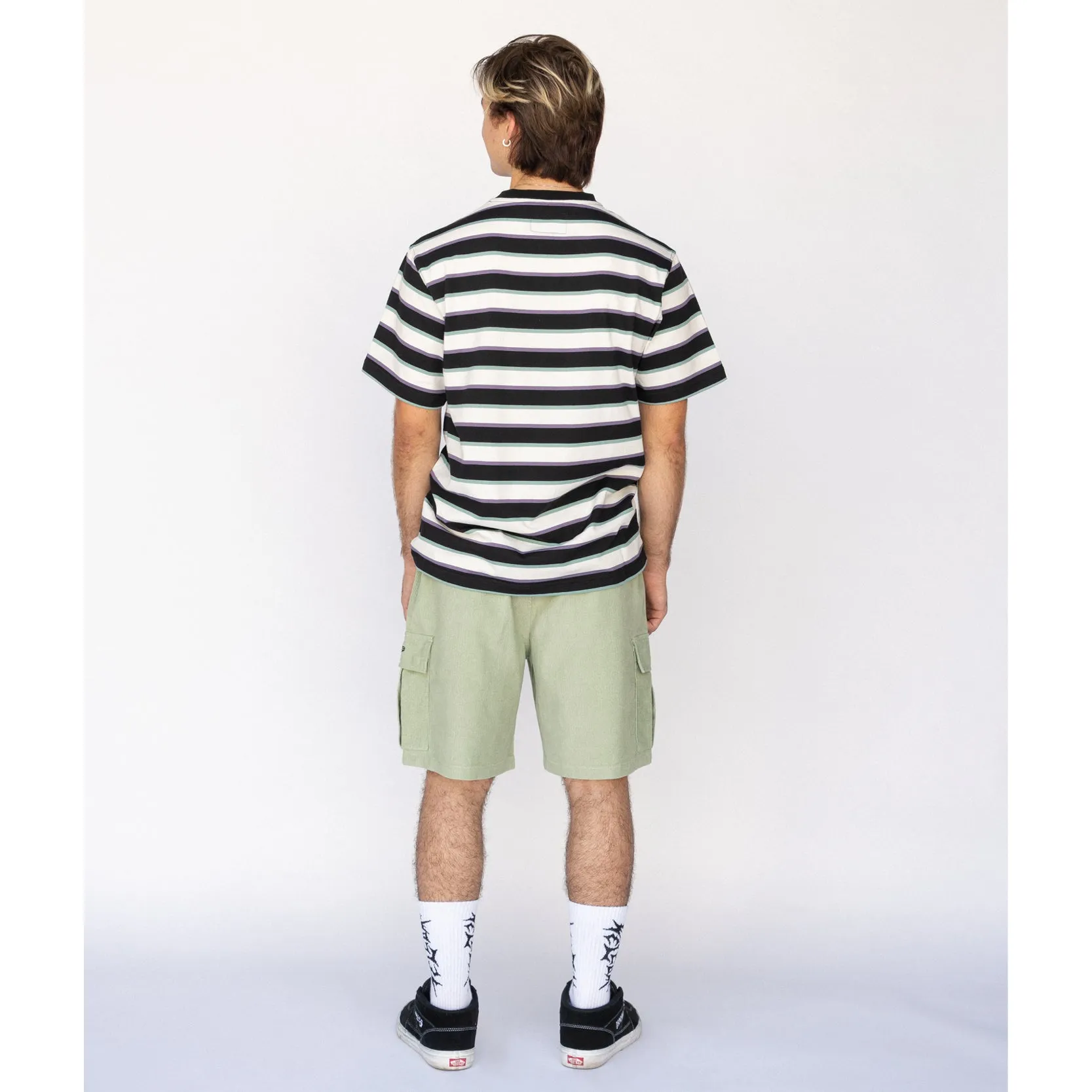 Cooper Yarn-Dyed Short Sleeve Knit - Bone