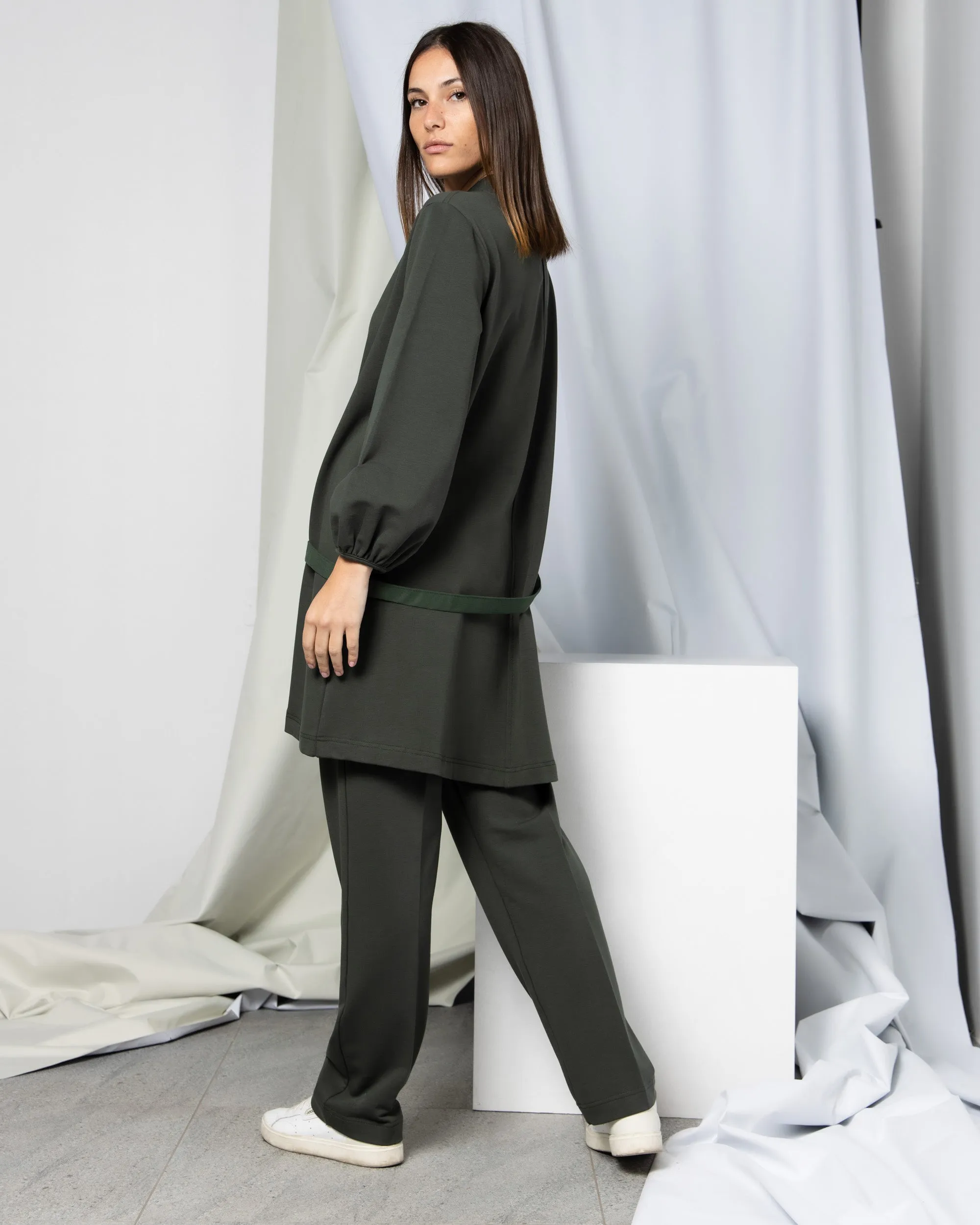 COTTON JERSEY ACTIVEWEAR WITH BUCKETS BELT 1863 - ملابس رياضية