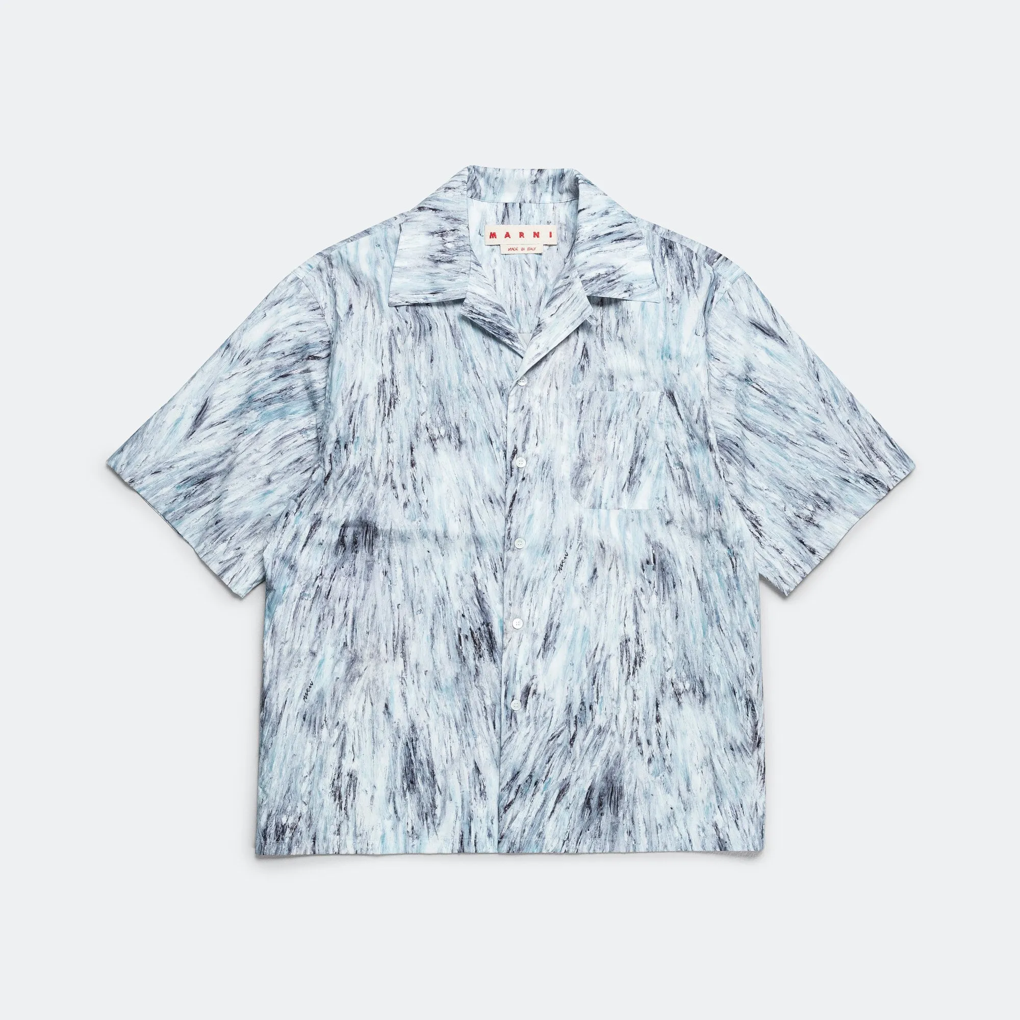 Crayon Pattern Shirt - Light Blue