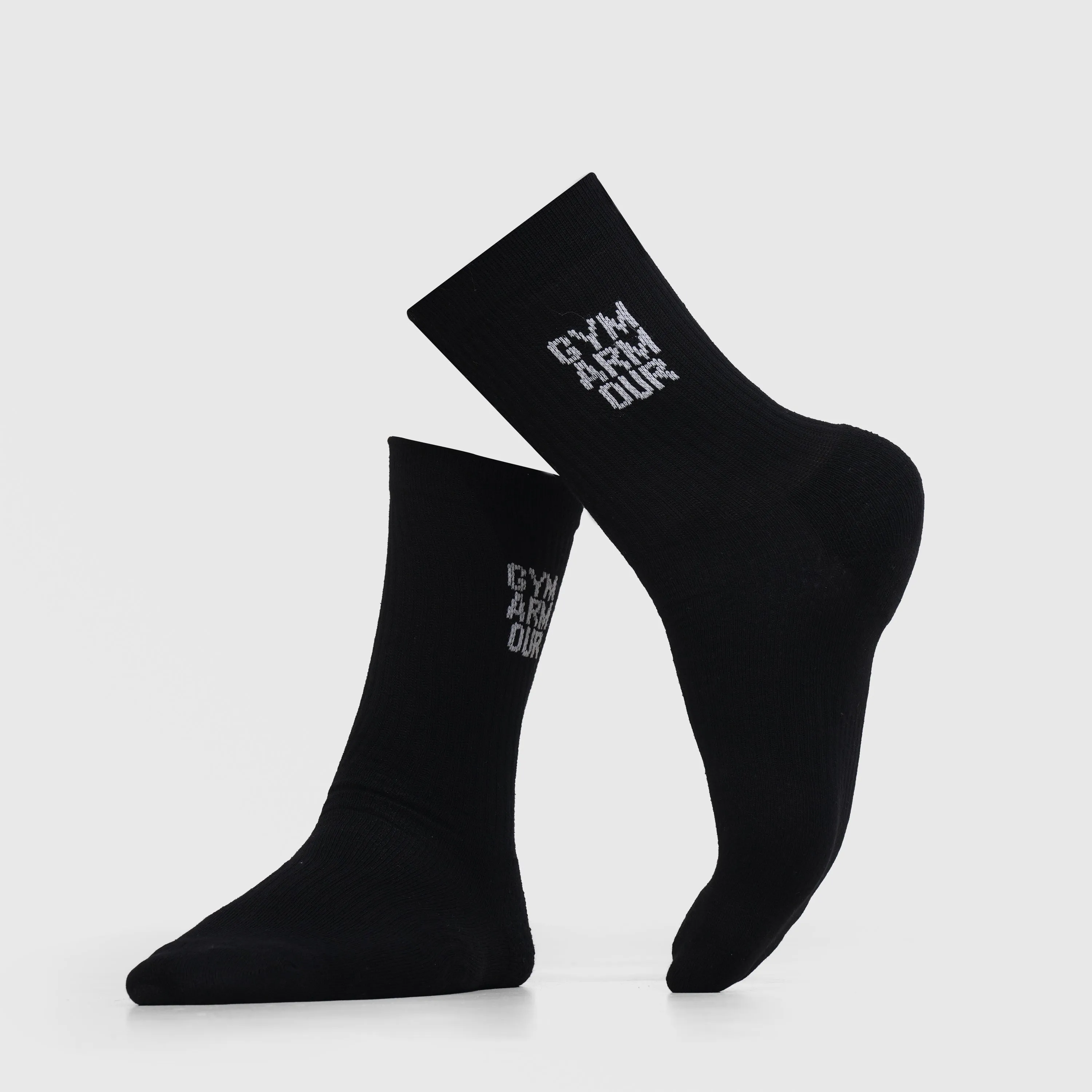 Crew Socks 2Pcs (Black   White)