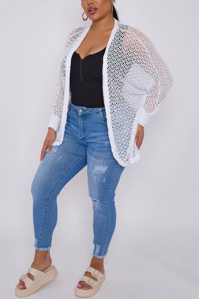 Crochet Pattern Mesh Cardigan