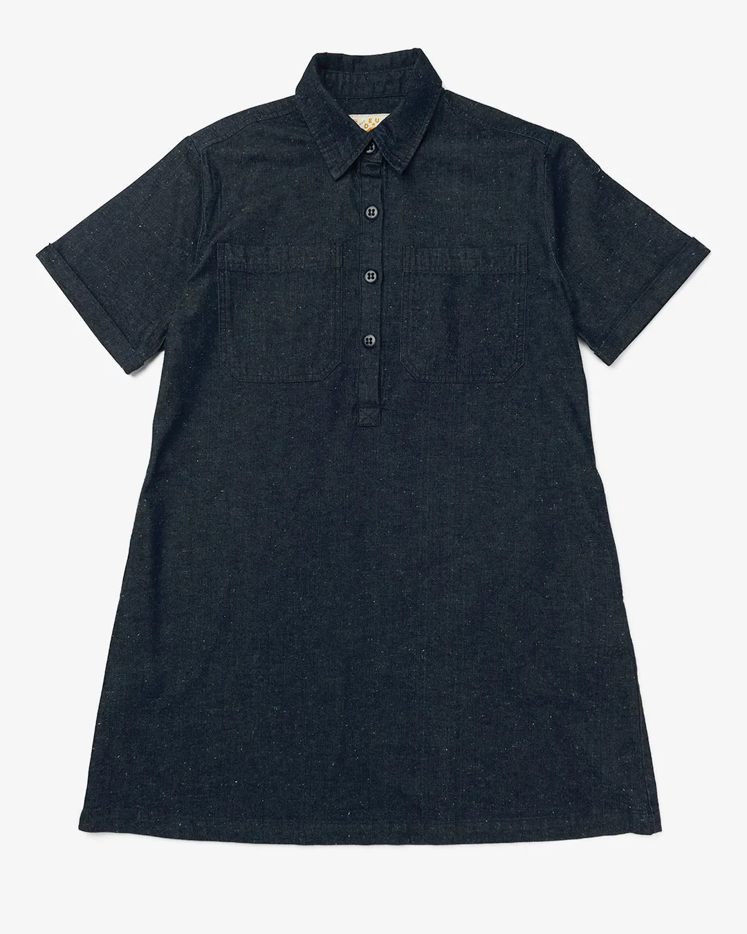 Denim Honour Shirt Dress - Dark Indigo