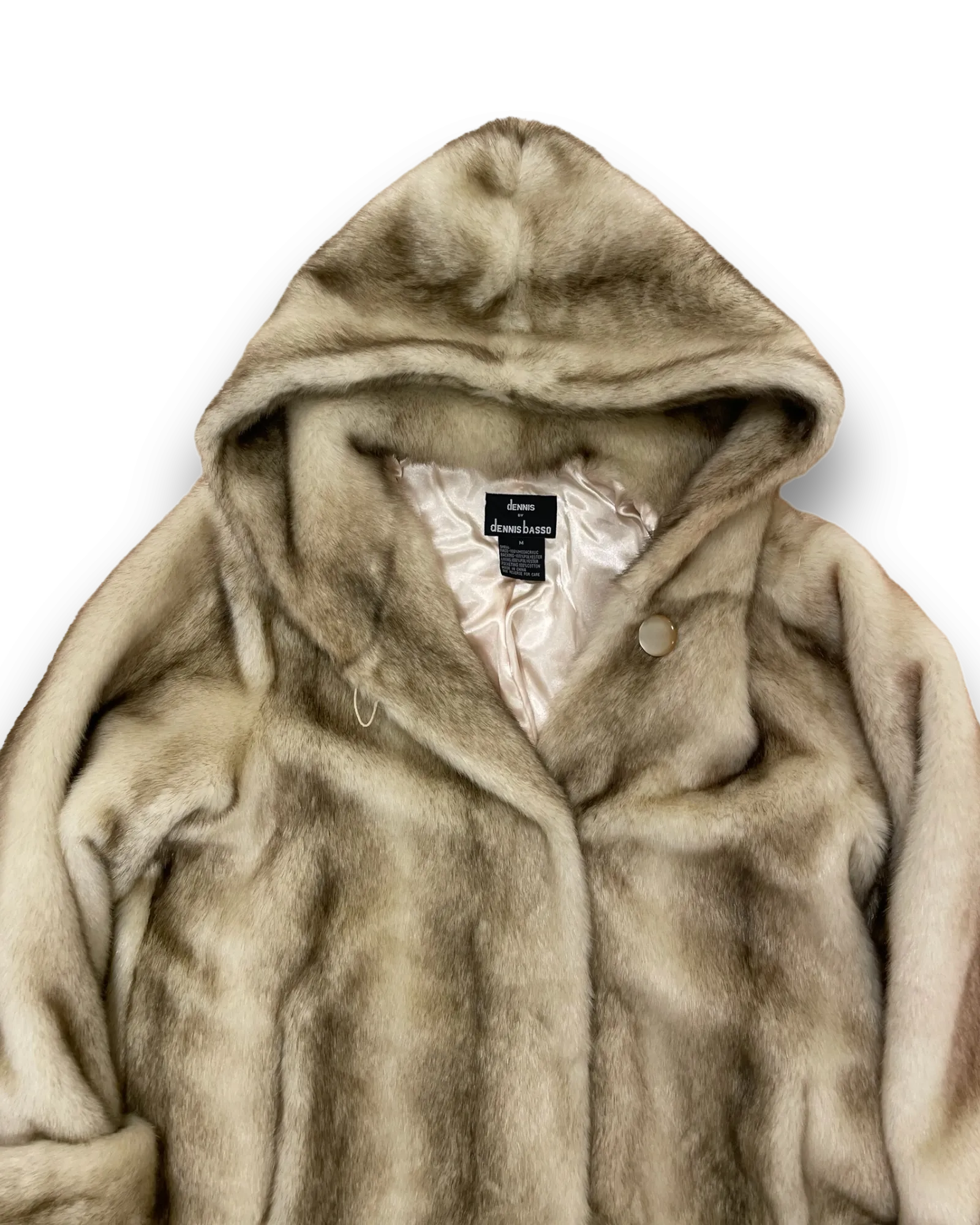 Dennis Basso Faux Fur Coat M