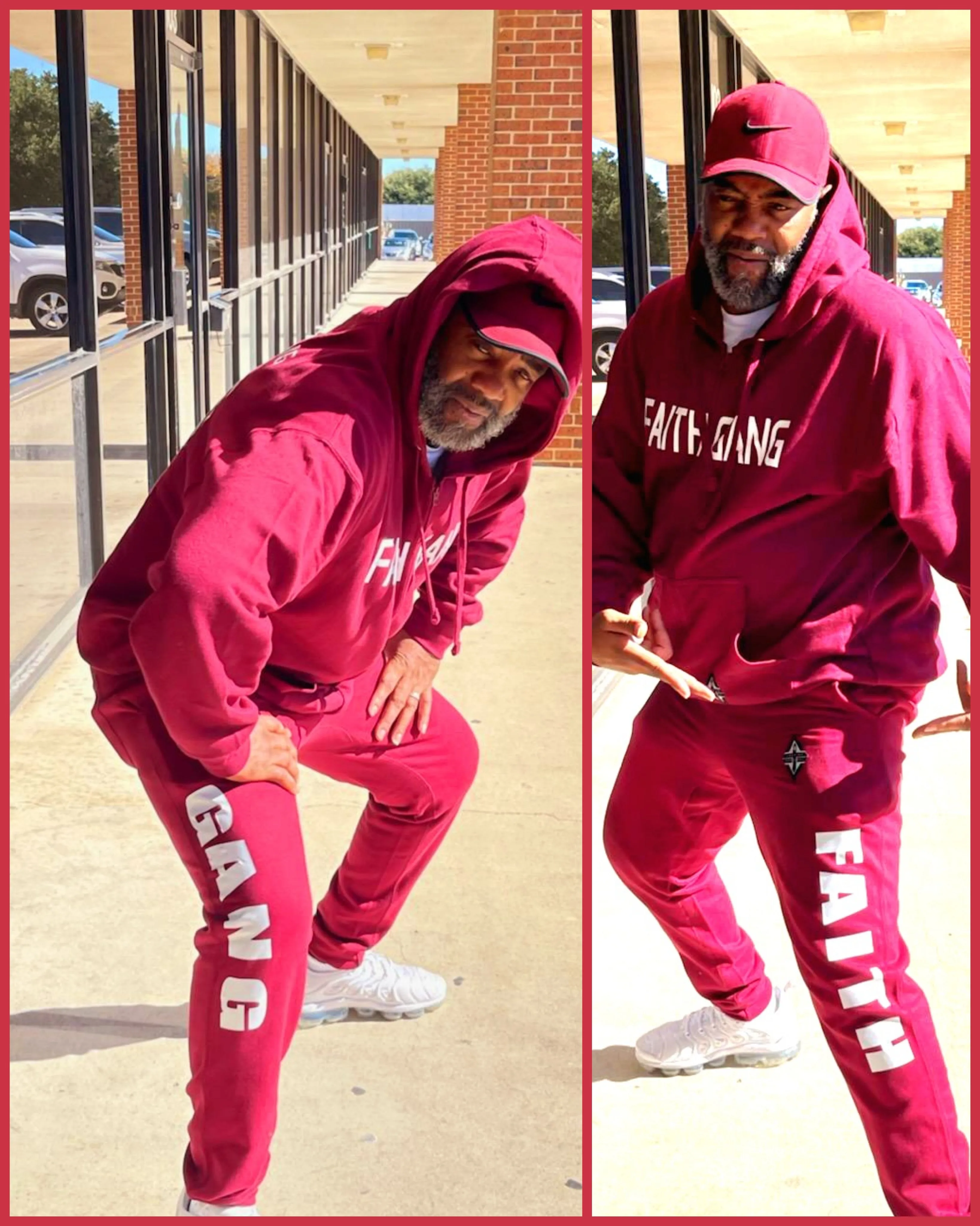 Faith Gang Over Everything Premium Zip Hoodie   Jogger Set (multiple color options)