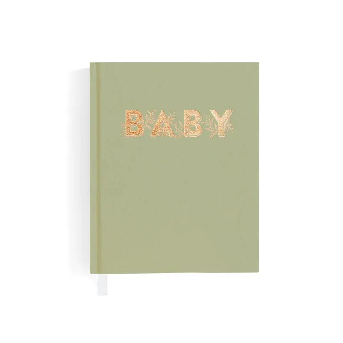 Fox & Fallow Mini Baby Book SAGE