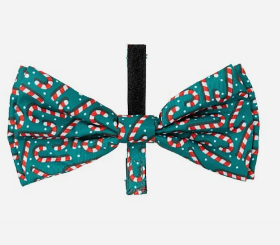 Fuzzyard Holiday Bowtie - Candy Cane