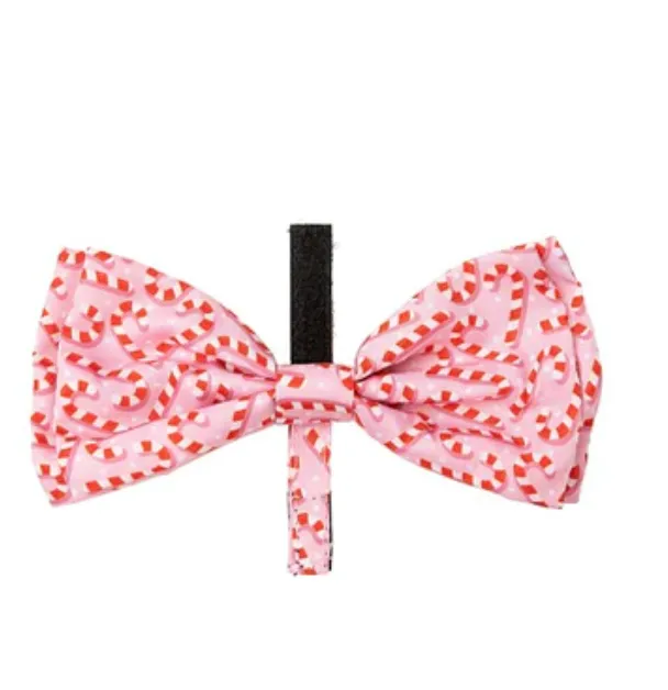 Fuzzyard Holiday Bowtie - Candy Cane