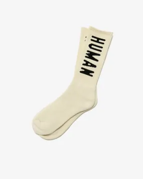 HM Logo Socks White