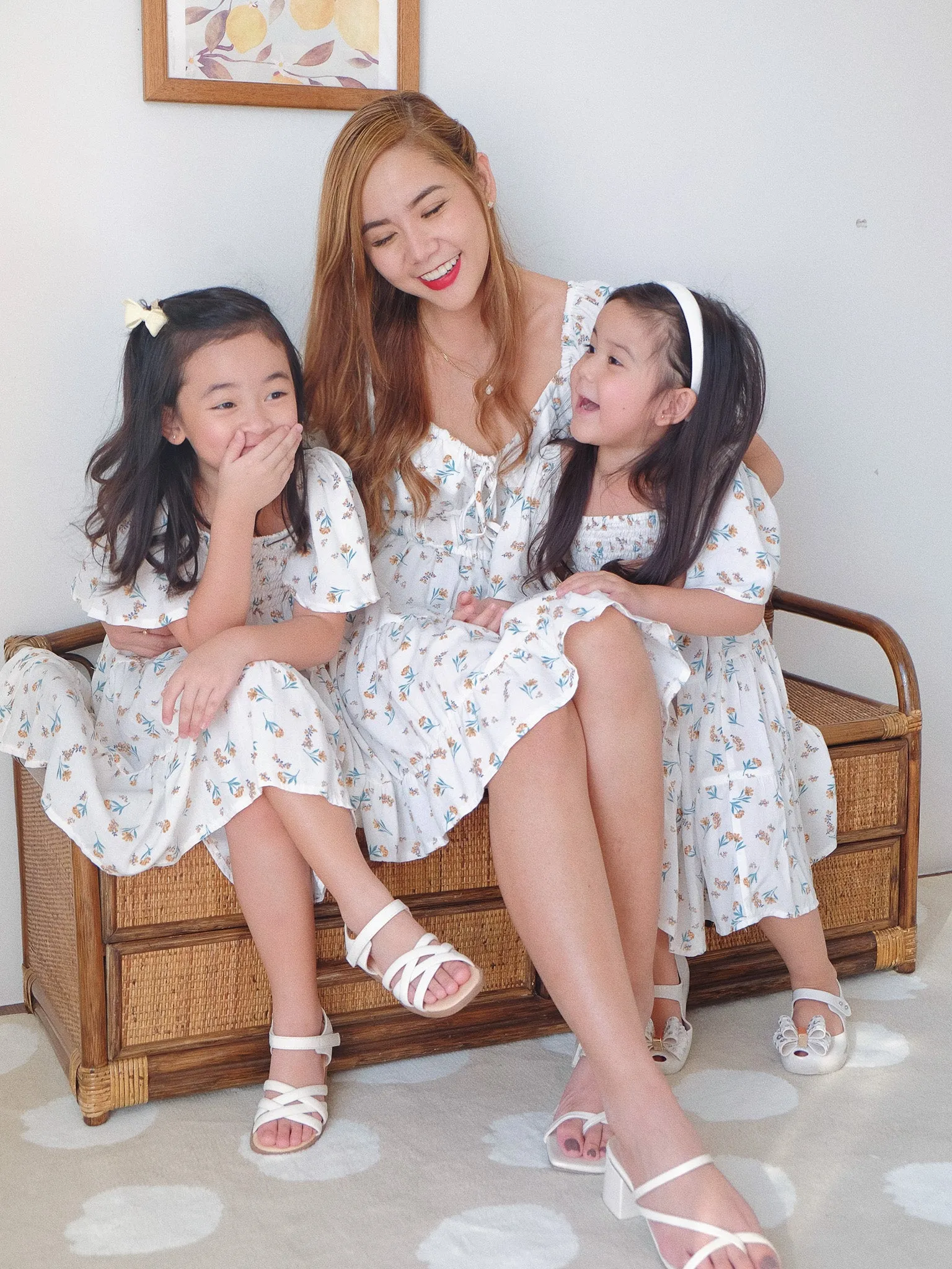 Isabelle dress - white floral (kids)