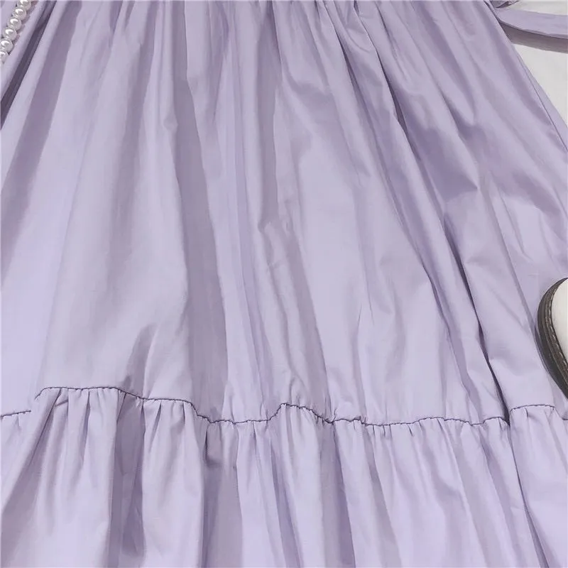 JAPANESE CUTE PASTEL PURPLE DRESS BY50103