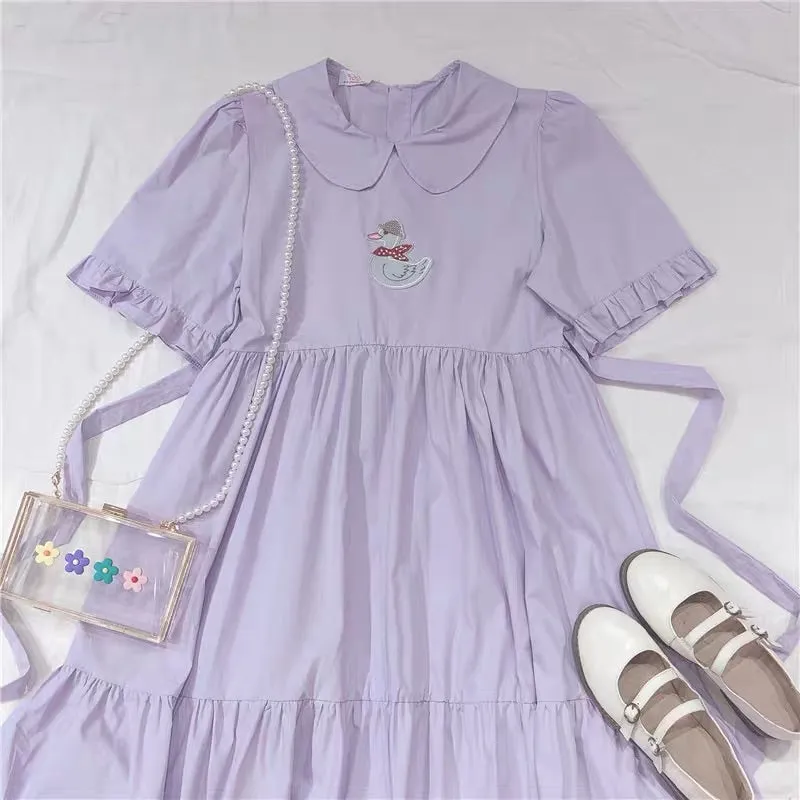 JAPANESE CUTE PASTEL PURPLE DRESS BY50103