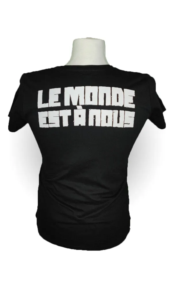 le monde est à nous T-Shirt Schwarz