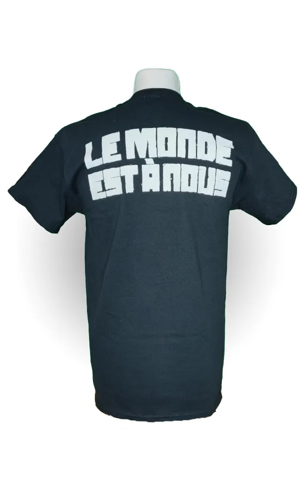 le monde est à nous T-Shirt Schwarz